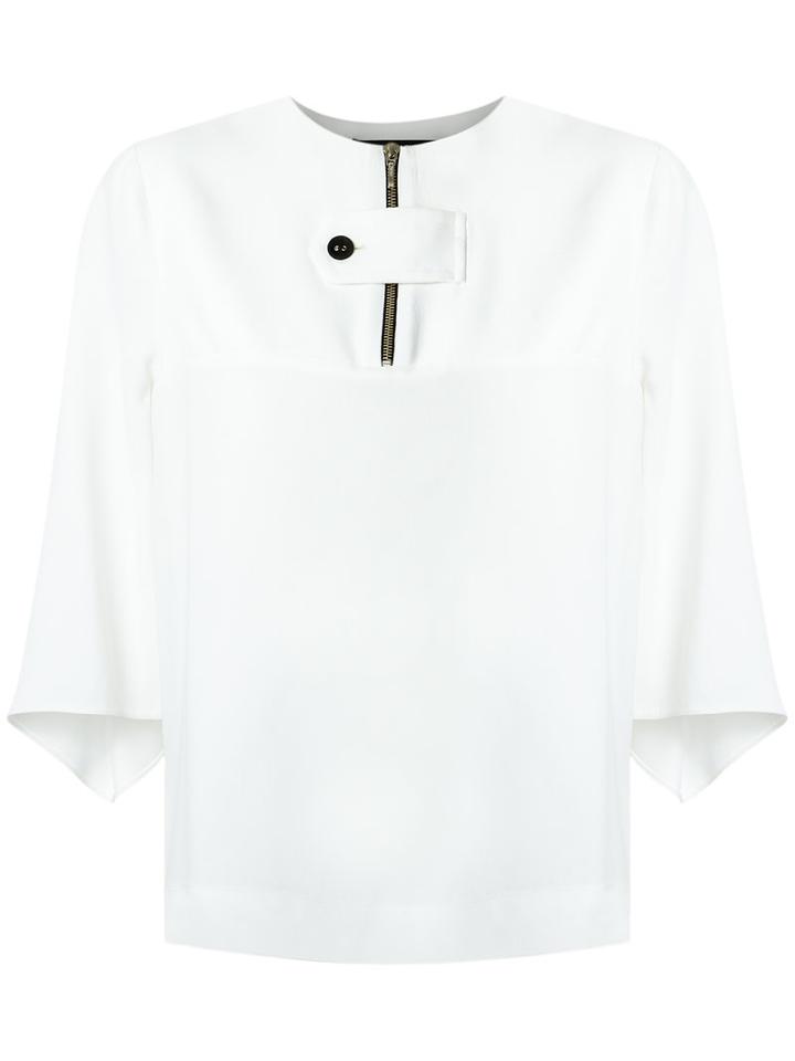 Reinaldo Lourenço - 7/8 Sleeves Vest - Women - Acetate - 46, White, Acetate