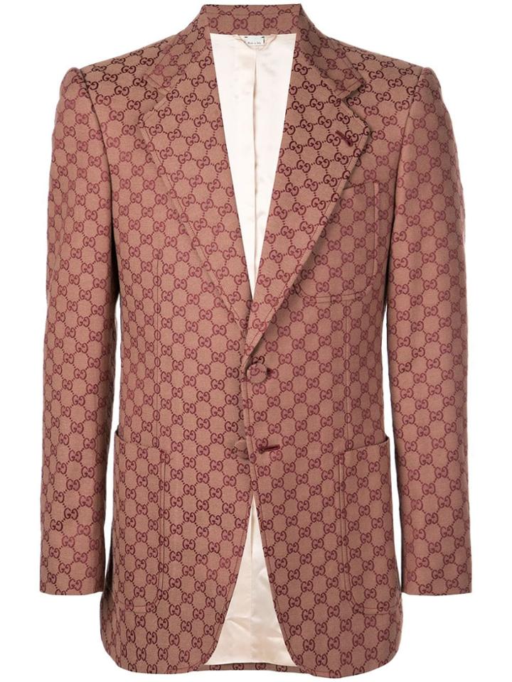 Gucci Gg Jacquard Jacket - Red