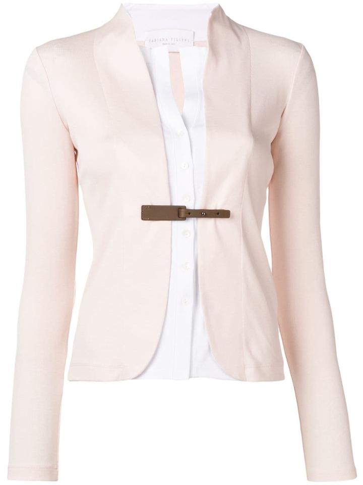 Fabiana Filippi Strap Detail Layered Top - Pink