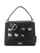 Versace Jeans Couture Round Studs Shoulder Bag - Black