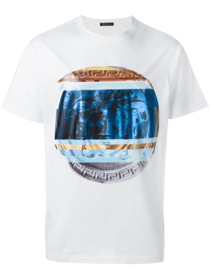 Versace Blurred Medusa Print T-shirt