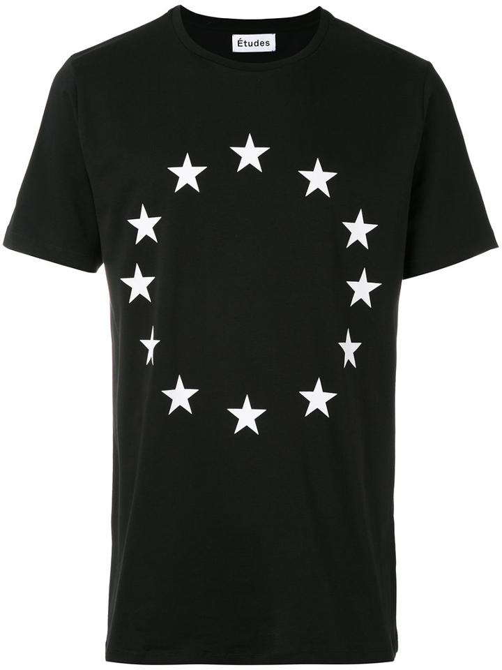 Études - Star Printed T-shirt - Men - Cotton - Xs, Black, Cotton