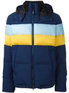 Kenzo 'stripes' Padded Jacket, Men's, Size: Medium, Blue, Polyester/duck Feathers
