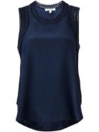 Elizabeth And James Crocheted Trim Detail Top