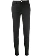 Just Cavalli Snakeskin Band Skinny Jeans - Black