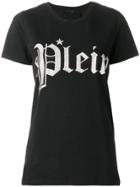 Philipp Plein Embellished Plein T-shirt - Black