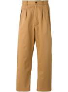 Universal Works Double Pleat Trousers, Men's, Size: 32, Nude/neutrals, Cotton