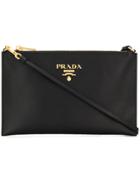 Prada Saffiano Leather Clutch - Black