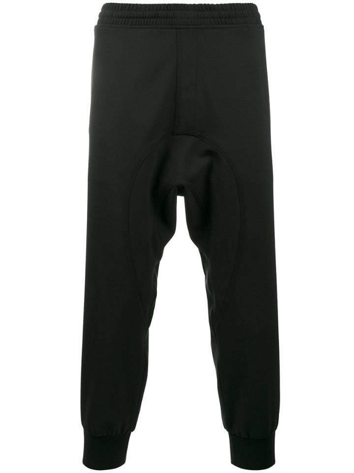Neil Barrett Black Ribbed Cuff Track Pants