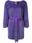 Retrofete Selma Sequined Mini Dress - Purple