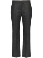 Alexander Mcqueen Low Rise Wool Trousers - Grey