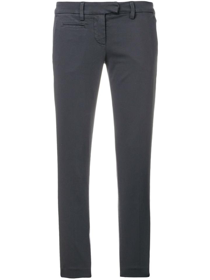 Dondup Skinny Cropped Trousers - Grey