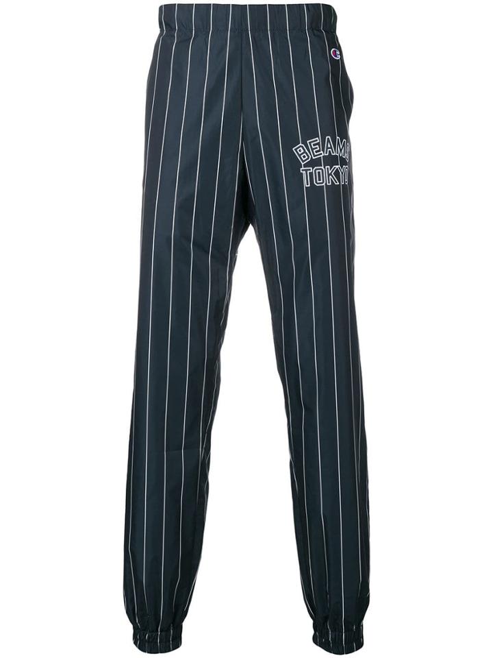 Champion Striped Track Pants - White
