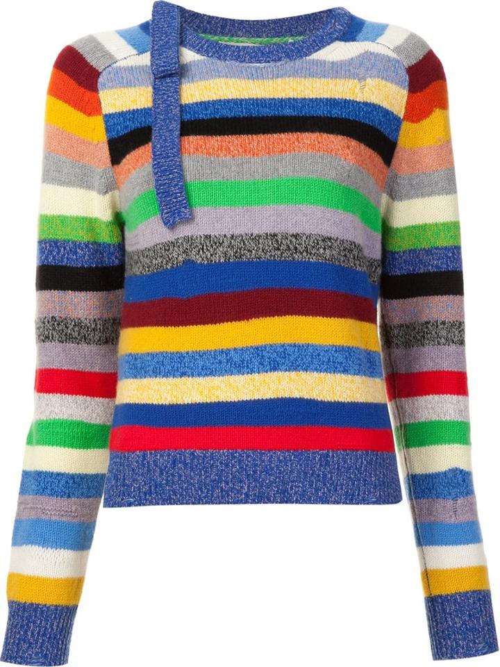 Marc Jacobs Striped Jumper, Women's, Size: Medium, Cashmere