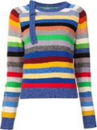 Marc Jacobs Striped Jumper, Women's, Size: Medium, Cashmere
