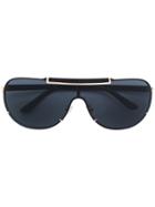 Versace Visor Aviator Sunglasses - Black