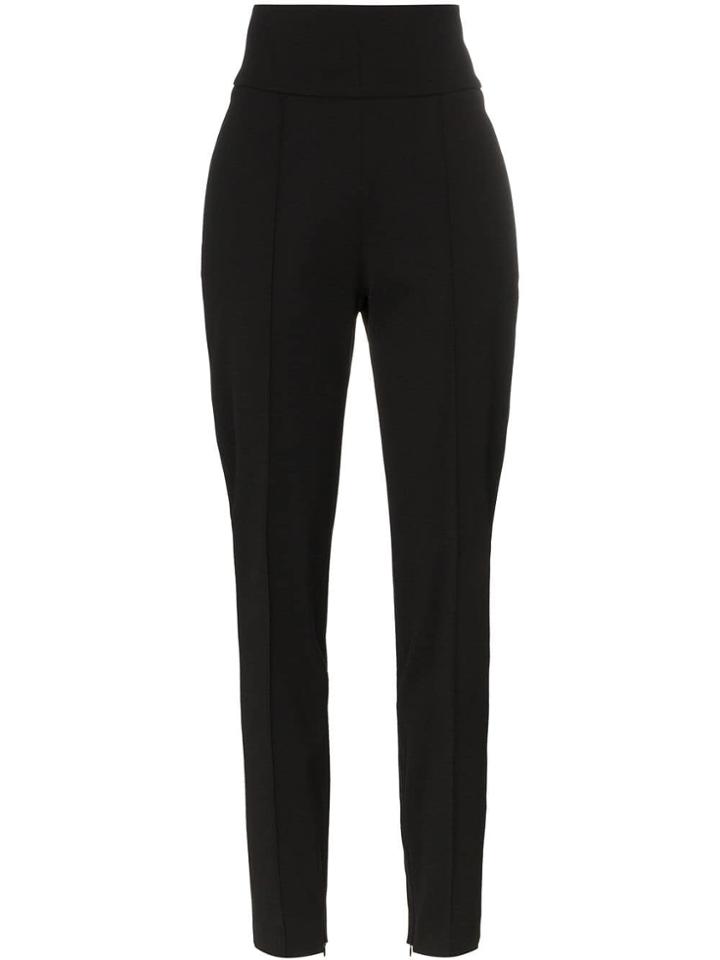 Alexandre Vauthier High-waisted Wool-blend Trousers - Black