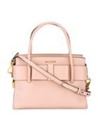 Miu Miu Medium Pink Madras Tote Bag - Pink & Purple