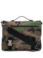 Valentino Nylon Camouflage Messenger Bag - Red