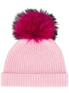N.peal Detachable Pompom Hat - Pink
