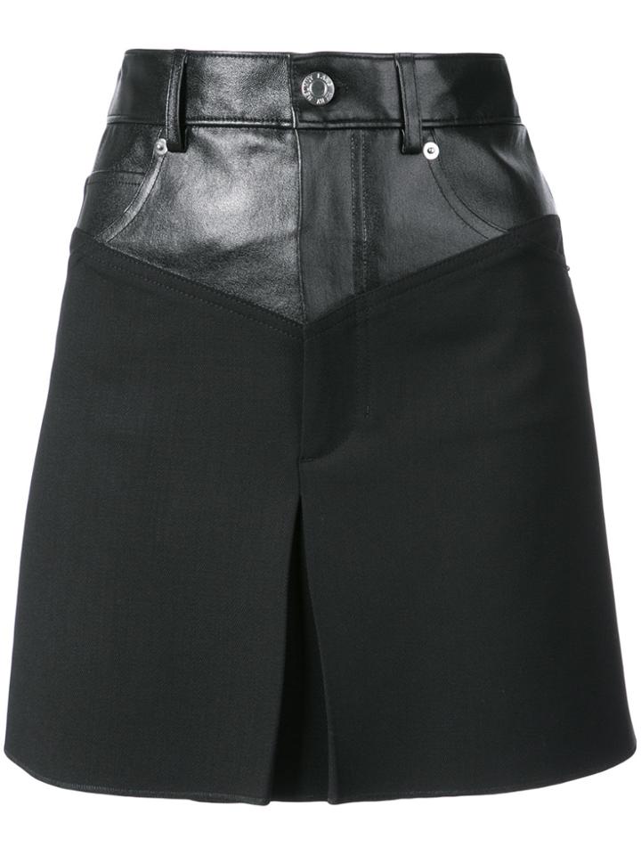 Helmut Lang A-line Short Skirt - Black