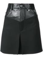 Helmut Lang A-line Short Skirt - Black