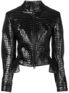 Tom Ford Embossed Leather Jacket - Black