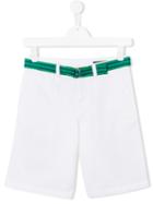 Ralph Lauren Kids Belted Bermuda Shorts, Boy's, Size: 14 Yrs, White