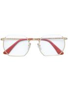 Marni Eyewear Square Shaped Glasses - Metallic