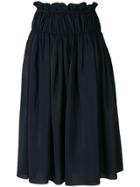 Jil Sander Ruched Design Skirt - Blue