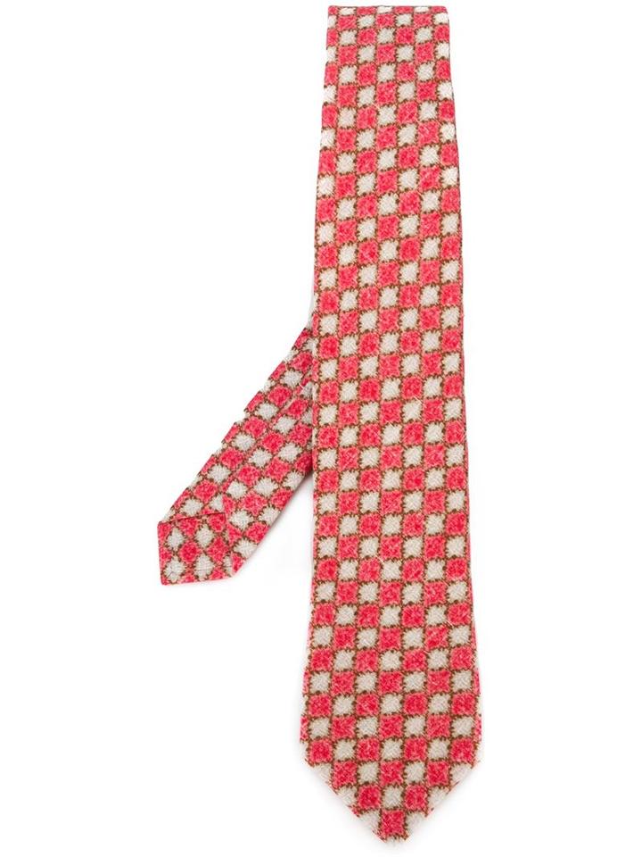 Kiton Checked Neck Tie