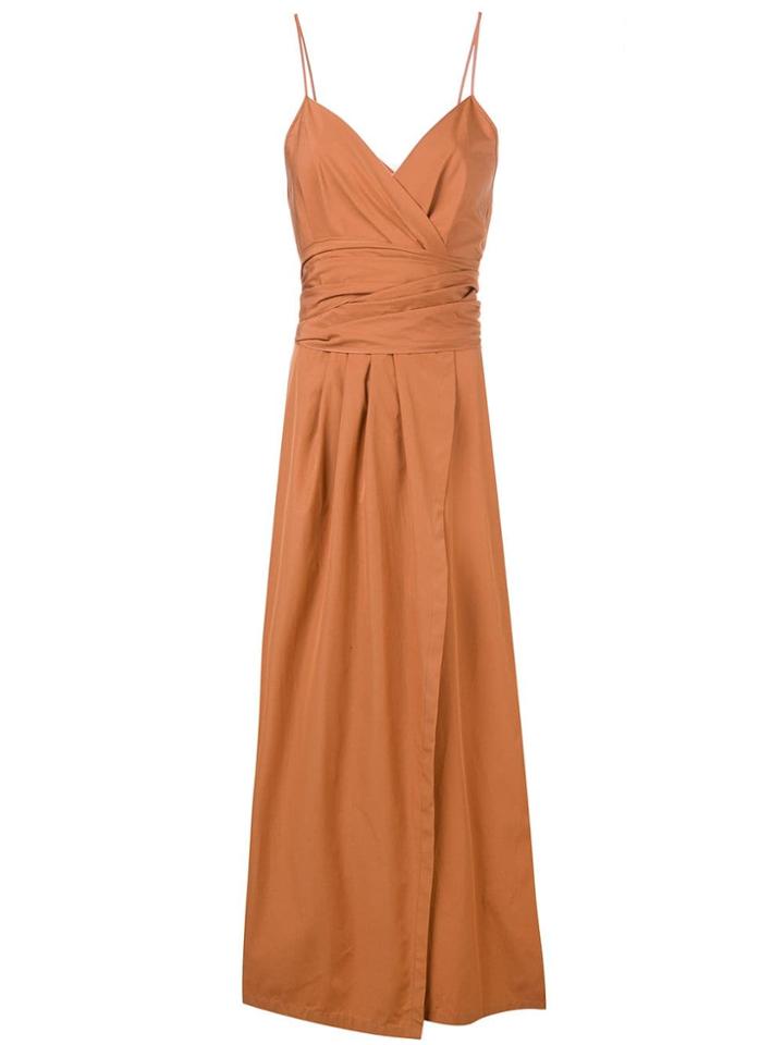 Three Graces Martha Midi Dress - Brown