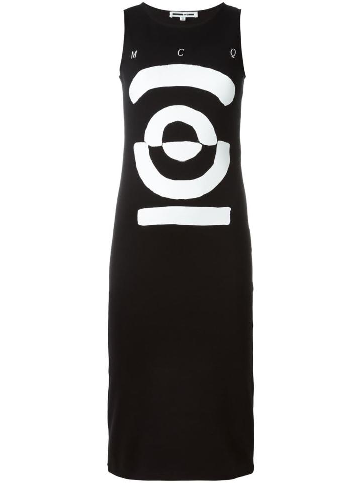 Mcq Alexander Mcqueen Tribal Markings Print Tank Dress