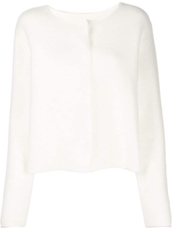 Twin-set Textured Cardigan - White
