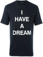 Neil Barrett 'i Have A Dream' T-shirt, Men's, Size: Small, Blue, Cotton