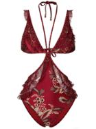 Zimmermann Floral Print Swimsuit - Red