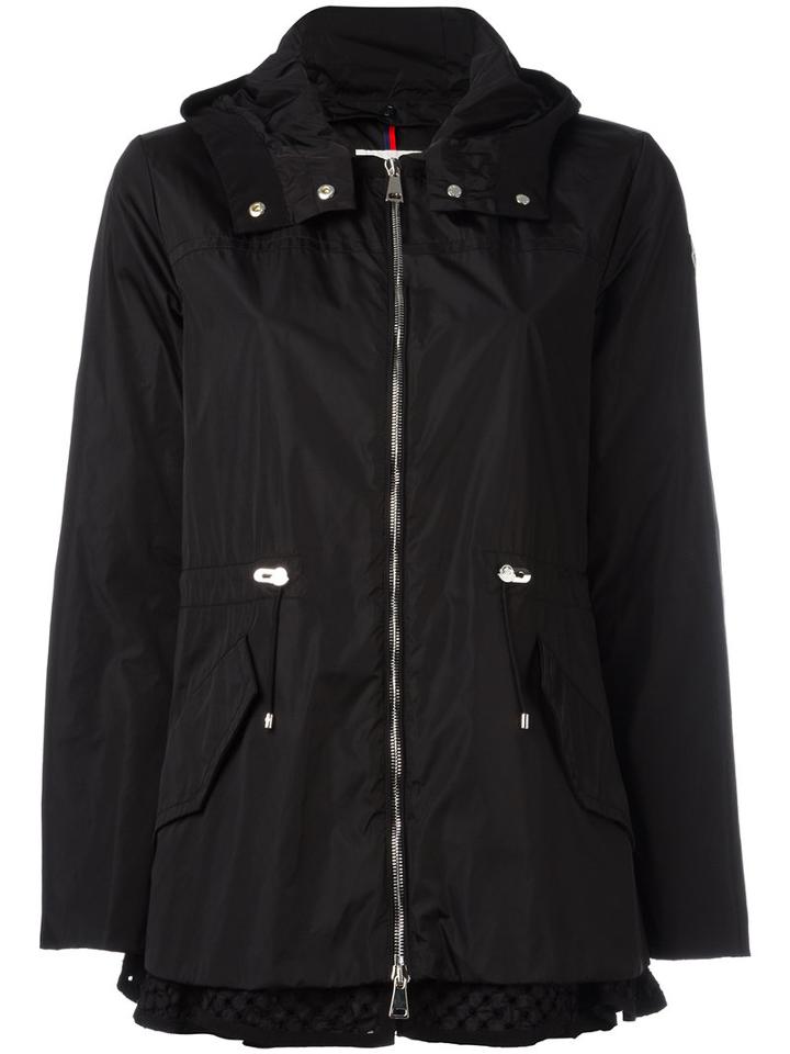 Moncler Lotus Hooded Jacket, Women's, Size: 3, Black, Polyamide/polyester/cotton