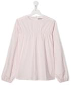 Touriste Ruched Blouse - Pink