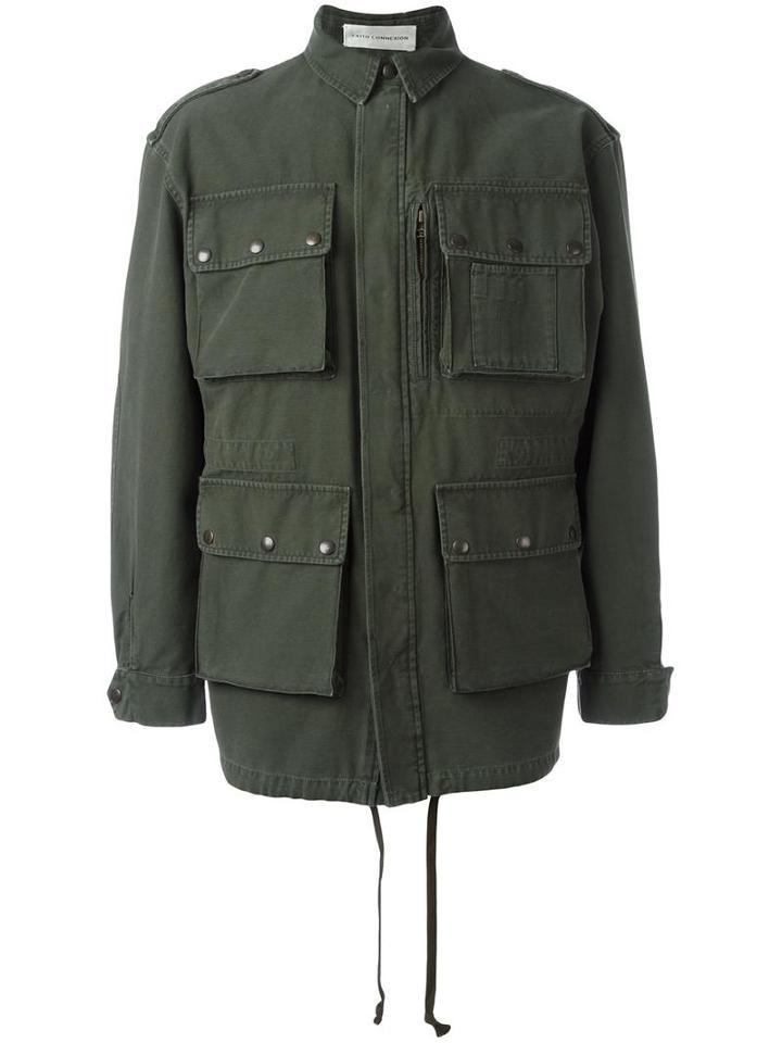 Faith Connexion Back Print Jacket, Men's, Size: Medium, Green, Cotton