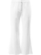Alexis Cropped Flared Trousers - White