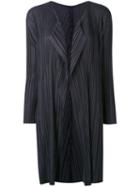 Pleats Please By Issey Miyake - Pleated Coat - Women - Polyester - 5, Women's, Grey, Polyester