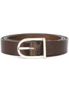 Eleventy Buclke Belt, Men's, Size: 95, Brown, Leather