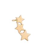 Alinka 18kt Yellow Gold Stasia Triple Star Ear Cuff, Women's, Metallic, 18kt Yellow Gold