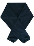 Ganryu Comme Des Garcons Cuff Detail Scarf, Adult Unisex, Blue, Polyester