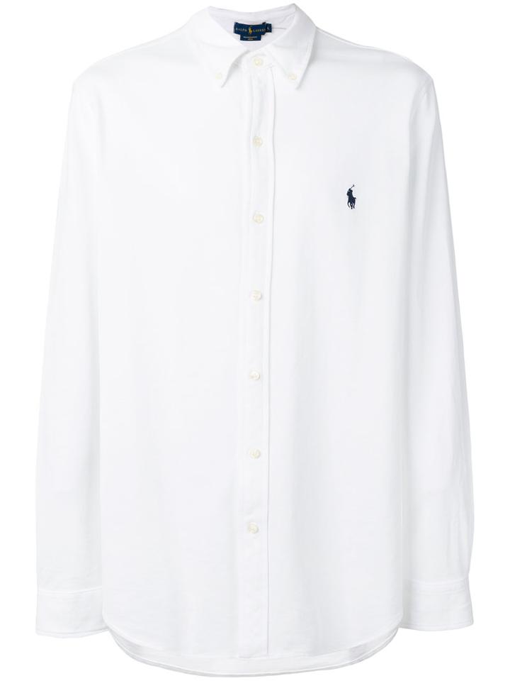 Polo Ralph Lauren Logo Polo Shirt, Men's, Size: Xl, White, Cotton
