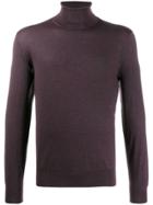 Ermenegildo Zegna Roll Neck Sweater - Purple