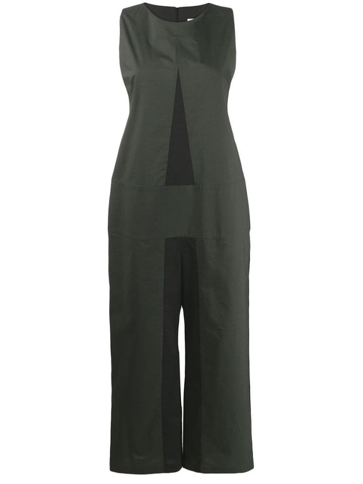 Mm6 Maison Margiela Poplin Jumpsuit - Green