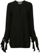 Carolina Herrera Key Hole Blouse - Black