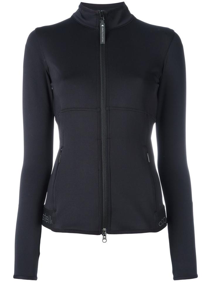 Adidas By Stella Mccartney Zip Fastening Midlayer Top, Women's, Size: Xs, Black