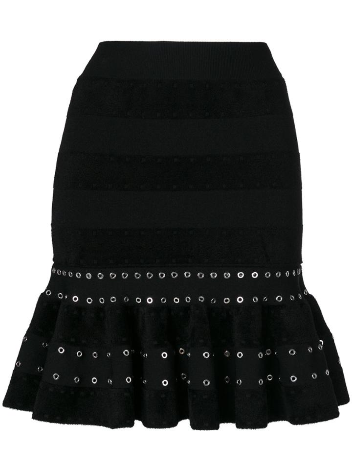 Alexander Mcqueen Drop-waist Skirt - Black